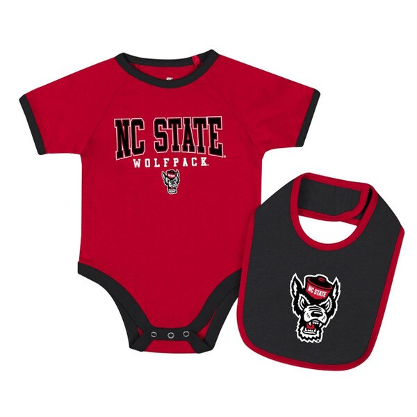 Red/Black Infant Onesie/Bib Set - N